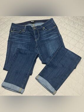 PAIGE Women's Medium Blue Boyfriend Jeans